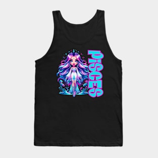 Pisces Szn Dollz Zodiac Birthday Baddie Y2K Anime Tank Top